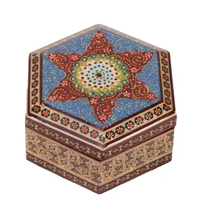 جعبه جواهرات خاتم کاری گالری گوهران مدل 573
