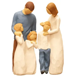 مجسمه امین کامپوزیت مدل Family Grouping کد 525 بسته 2 عددی