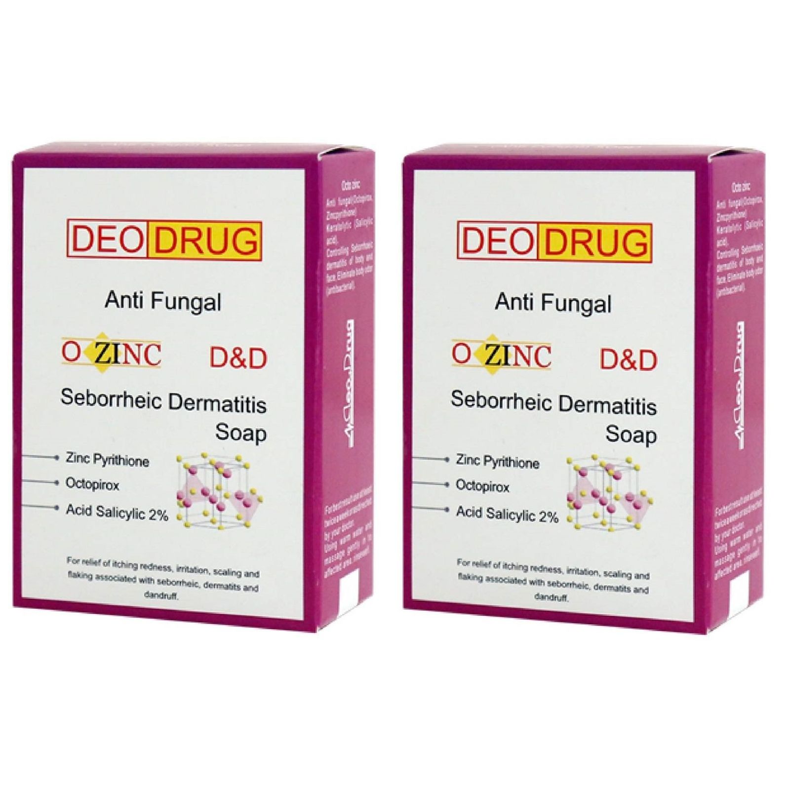 صابون ضد قارچ دئودراگ مدل O-zinc وزن 90 گرم مجموعه 2 عددی -  - 2