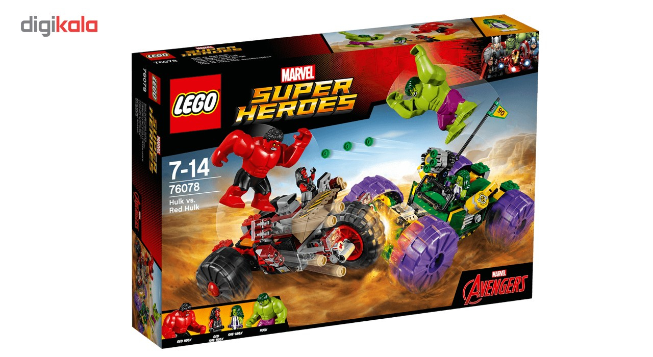 لگو سری Marvel Super Heroes مدل Hulk VS Red Hulk 76078