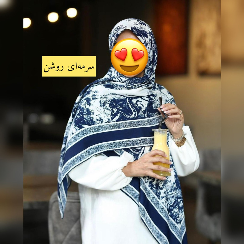 روسری زنانه مدل کشمیر دور دست دوز طرح جنگل
