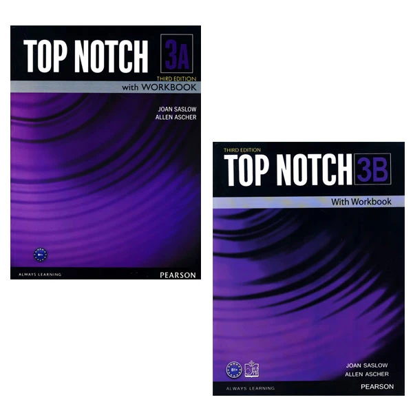 کتاب Top Notch Third Edition اثر Joan Saslow and Allen Ascher انتشارات زبان مهر 2 جلدی
