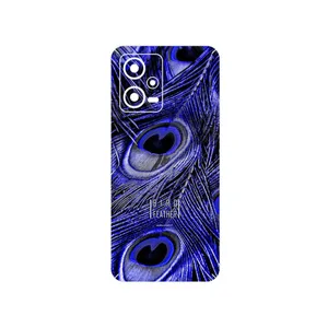MAHOOT Purple Feather Cover Sticker for Xiaomi Redmi Note 12 5G