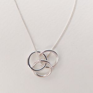 گردنبند زنانه مدل 3 حلقه
