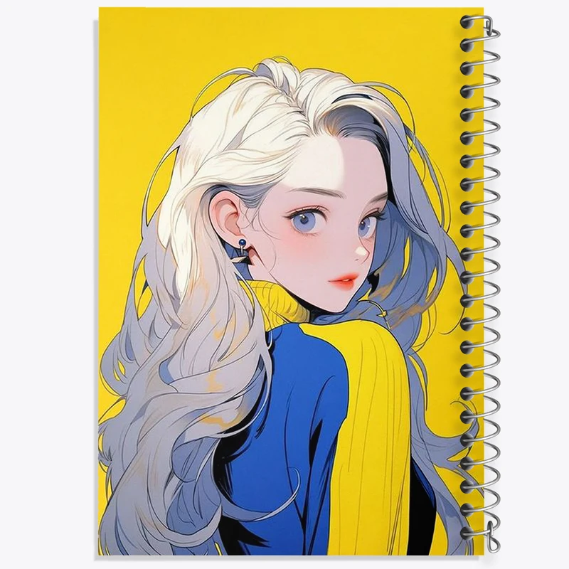 دفتر ژورنال نویسی 50 برگ خندالو مدل نقطه ای طرح دخترانه کد N1742