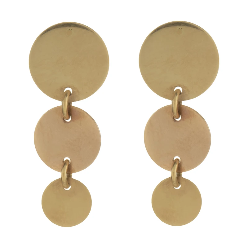 گوشواره میخی طلا 18 عیار زنانه نیکان گلد مدل NK 5689