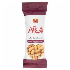 بادام زمینی با طعم سرکه نمکی چی توز - 40 گرم بسته 12 عددی