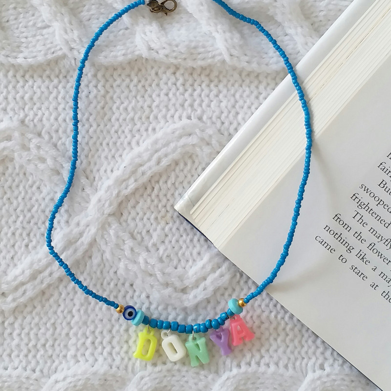 گردنبند دخترانه مدل تابستانی اسم دنیا G232 گردنبند دخترانه مدل تابستانی اسم دنیا G232