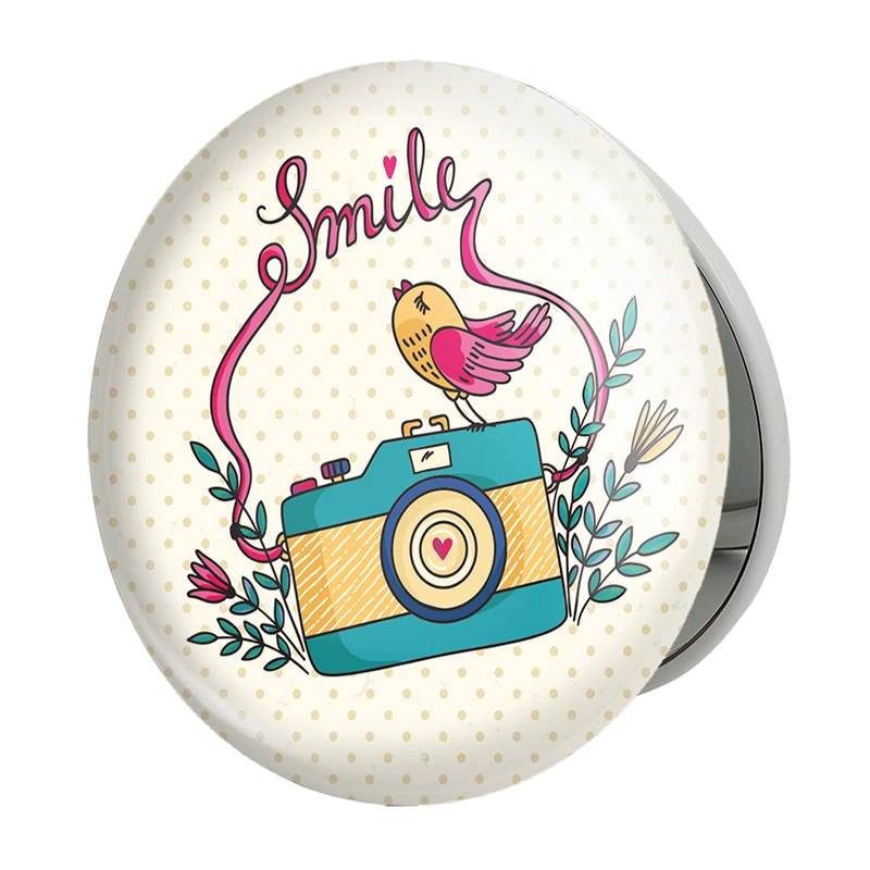 آینه جیبی خندالو طرح دوربین مدل تاشو کد 1756 