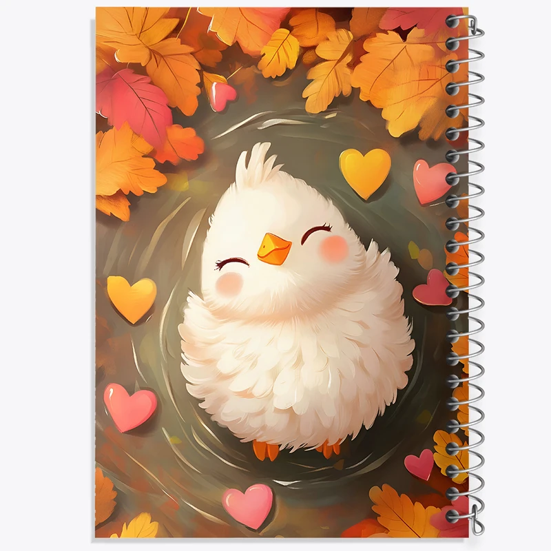 دفتر مشق 50 برگ خندالو طرح جوجه کیوت کد F5993