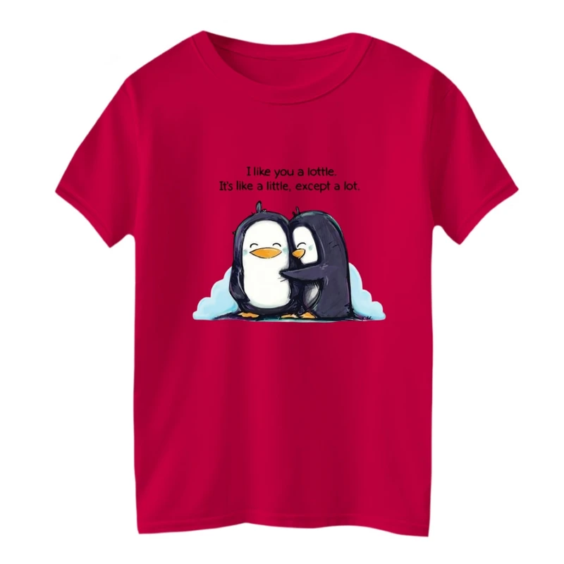 تی شرت آستین کوتاه بچگانه مدل پنگوئن بغل