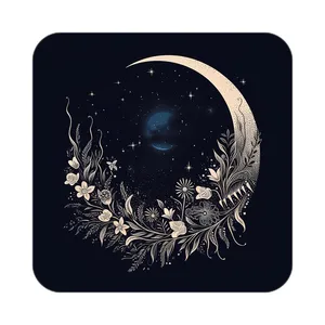 زیر لیوانی کاکتی طرح ماه و ستاره مدل mp53117