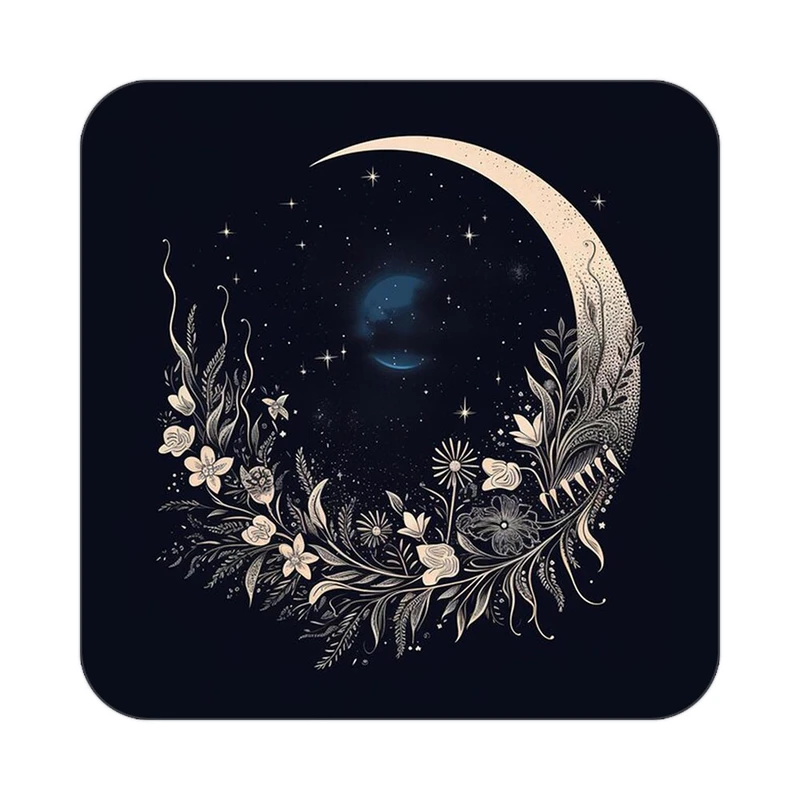 زیر لیوانی کاکتی طرح ماه و ستاره مدل mp53117