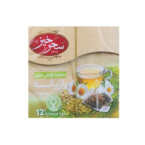 دمنوش رازیانه و بابونه سحرخیز - 24 گرم بسته 12 عددی