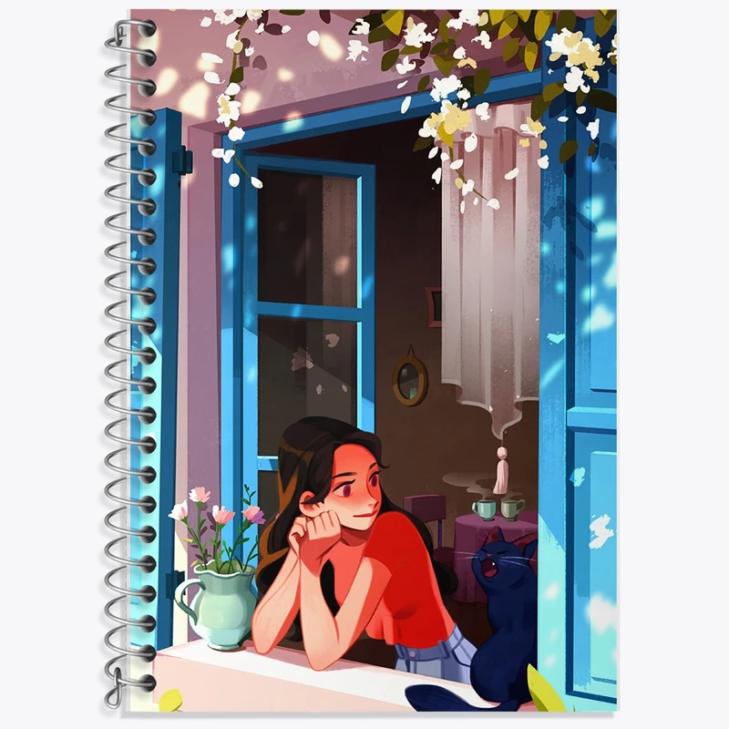 دفتر لغت 50 برگ خندالو طرح دخترانه کد F580