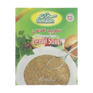 سوپ عدس سبزان مقدار 70 گرم