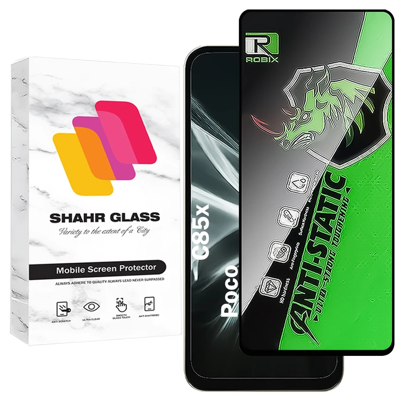 محافظ صفحه نمایش شهر گلس مدل ROBIXS مناسب برای گوشی موبایل شیائومی Poco C85x