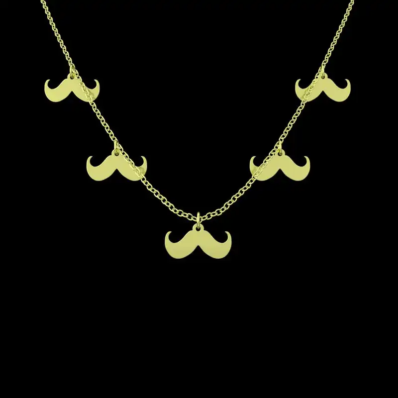 گردنبند طلا 18 عیار زنانه مدوپد مدل سبیل کد RNA17231