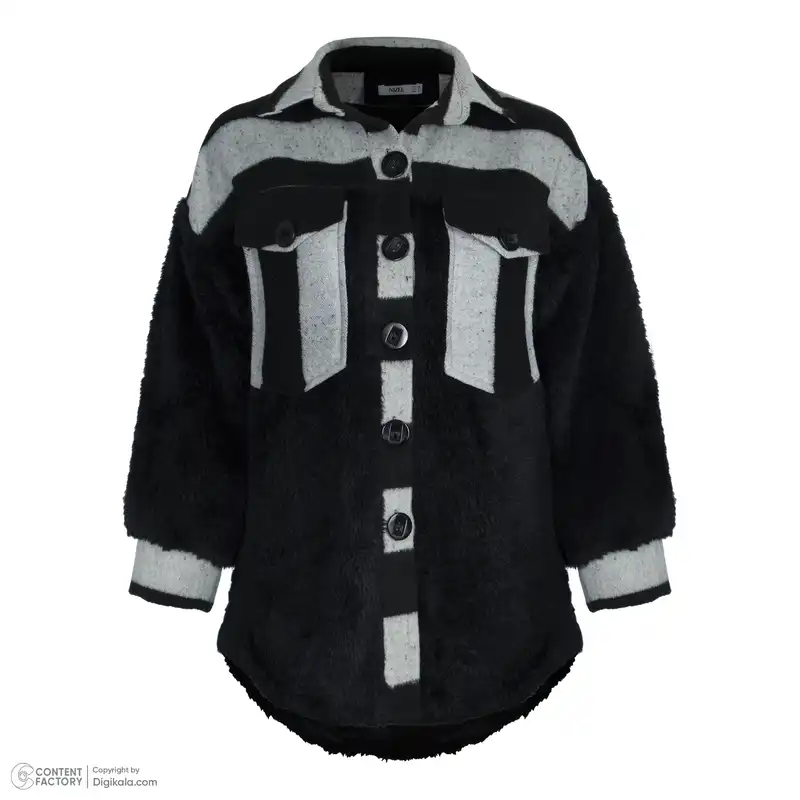 پالتو زنانه نیزل مدل 0089-137 رنگ طوسی