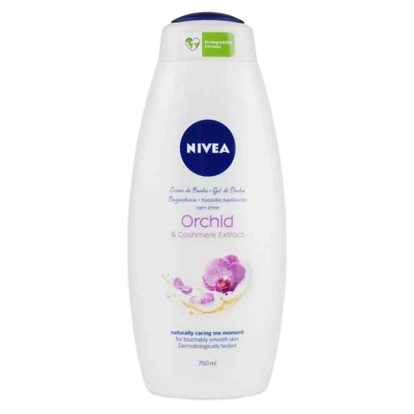 شامپو بدن نیوا مدل Orchid &amp; cashmere extract حجم 750 میلی لیتر