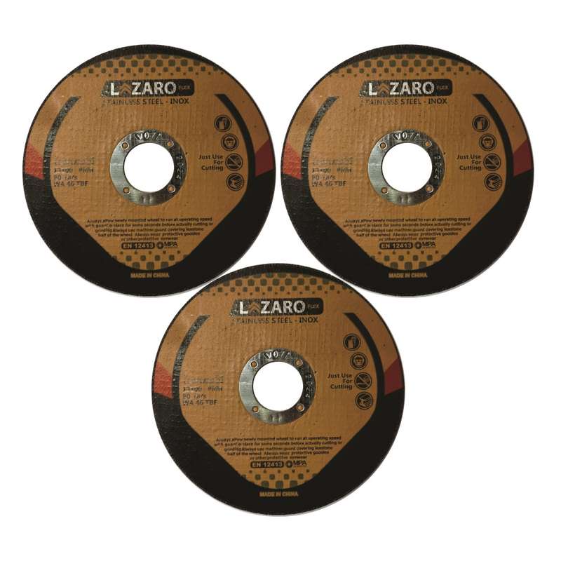 صفحه سنگ برش استیل لازارو مدل KH115-1 مجموعه 3 عددی  
