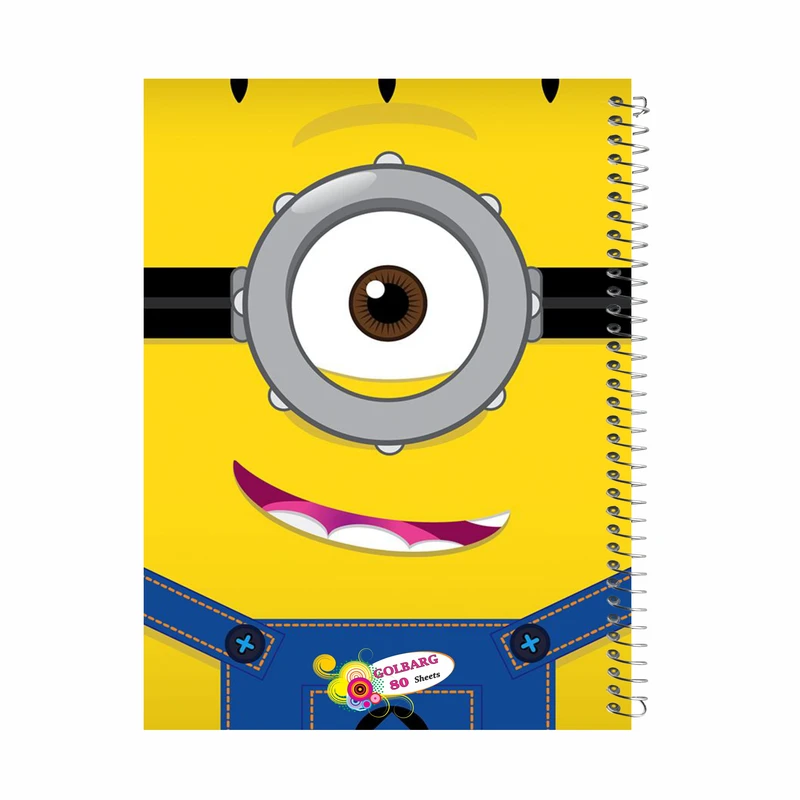 دفتر مشق 80 برگ گلبرگ طرح مینیون ها کد 973