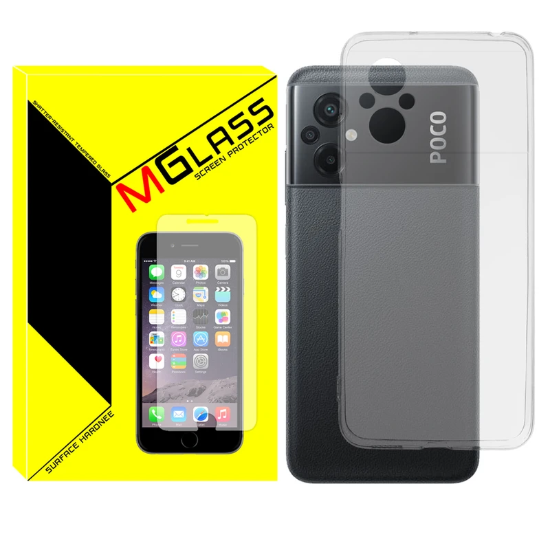 کاور امگلس مدل Clear مناسب برای گوشی موبایل شیائومی Poco M5 4G / M4 5G