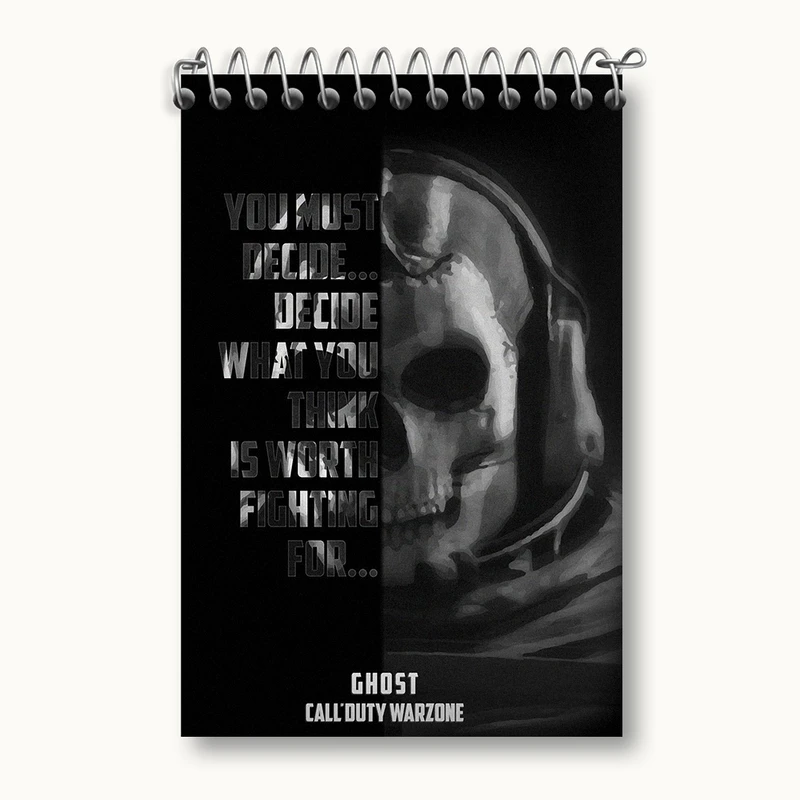 دفتر یادداشت 50 برگ خندالو مدل کال اف دیوتی (Call of duty) کد F290