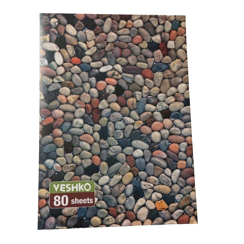 دفتر 80 برگ وشکو مدل سنگ ریزه 