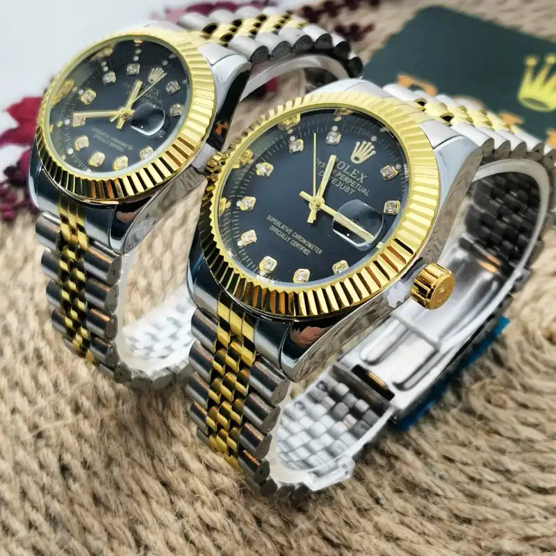 ساعت مچی عقربه ای زنانه و مردانه مدل تاریخ دار دیت جاست