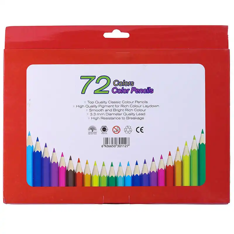 مداد رنگی 72  رنگ ای اف اسکول مکس طرح دهکده
