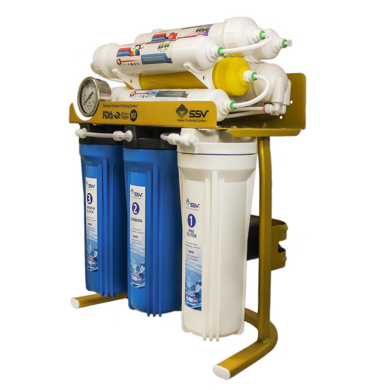 دستگاه تصفیه کننده آب اس اس وی مدل GoldenBlue  X1050 به همراه فیلتر بسته 3 عددی