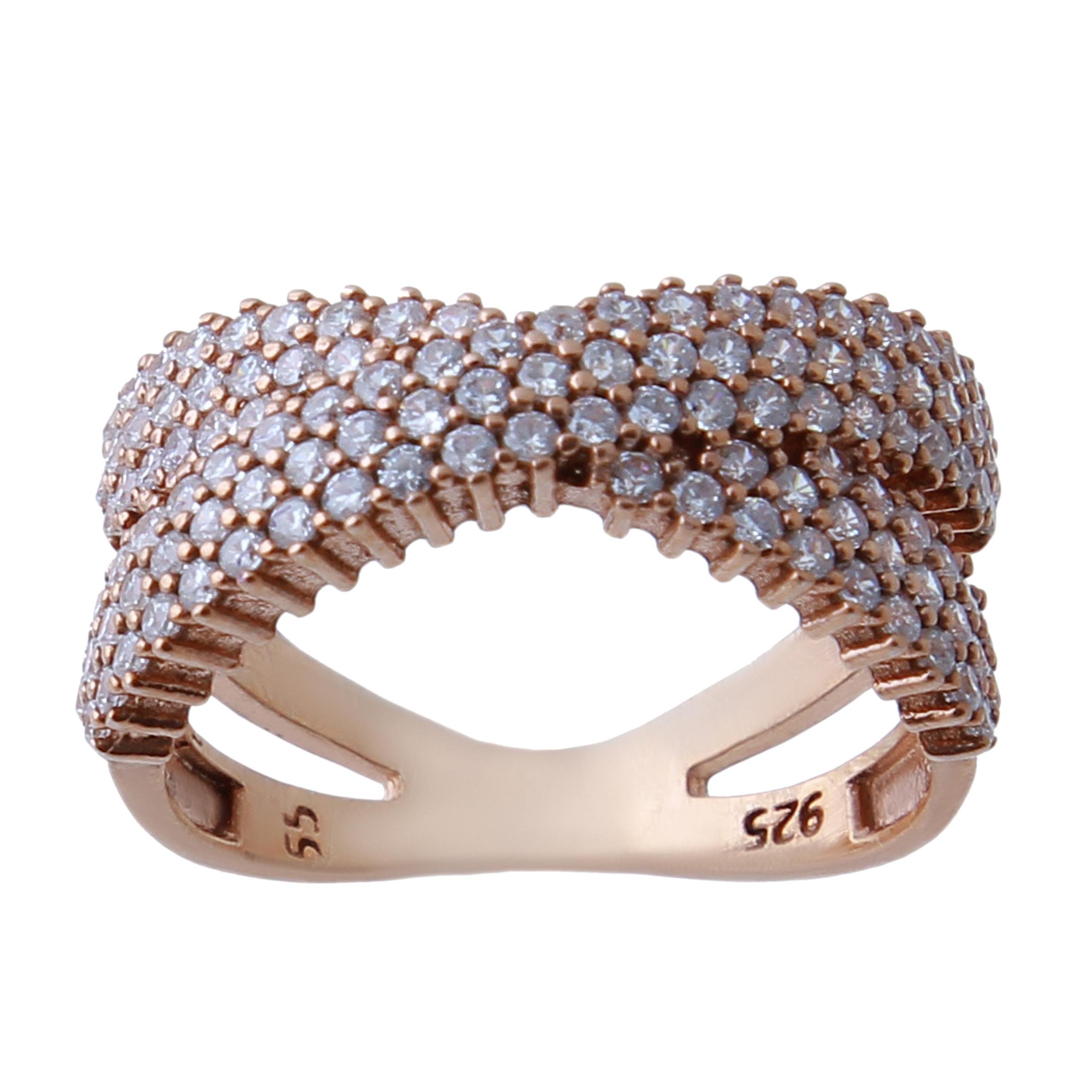 انگشتر نقره زنانه بازرگانی میلادی کد AWR_585