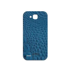 MAHOOT Blue-Crocodile-Leather Cover Sticker for Honor 3X G750
