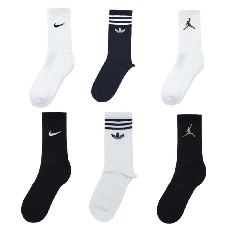 جوراب ورزشی مردانه مدل J-N-A 123 بسته 6 عددی