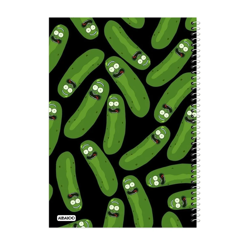 دفتر مشق 100 برگ آلبالو طرح ریک اند مورتی کد 2095