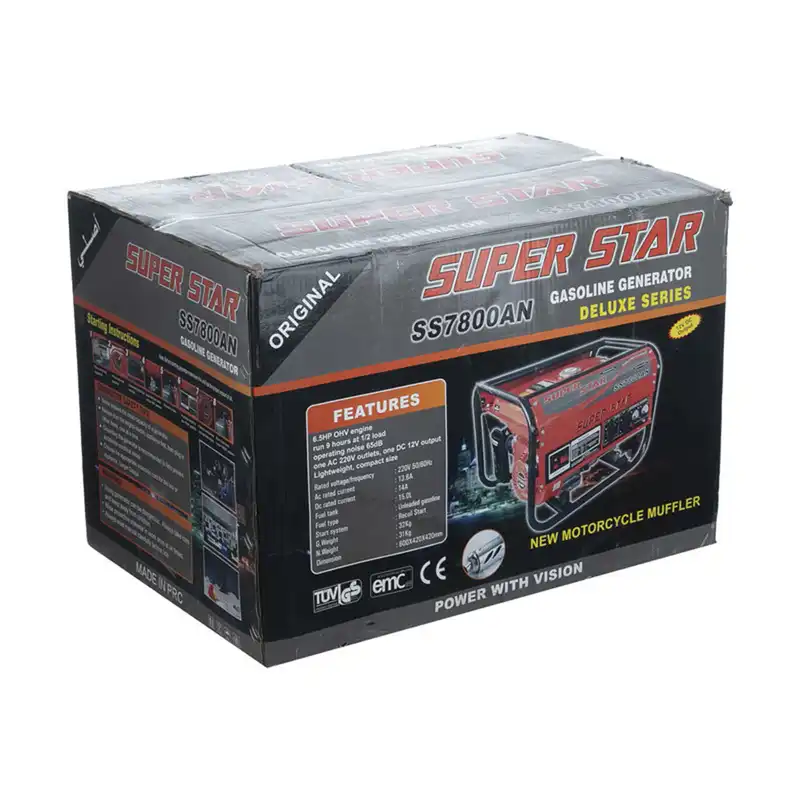 موتور برق بنزینی سوپر استار مدل SS7800AN ظرفیت  3.5 کیلو وات