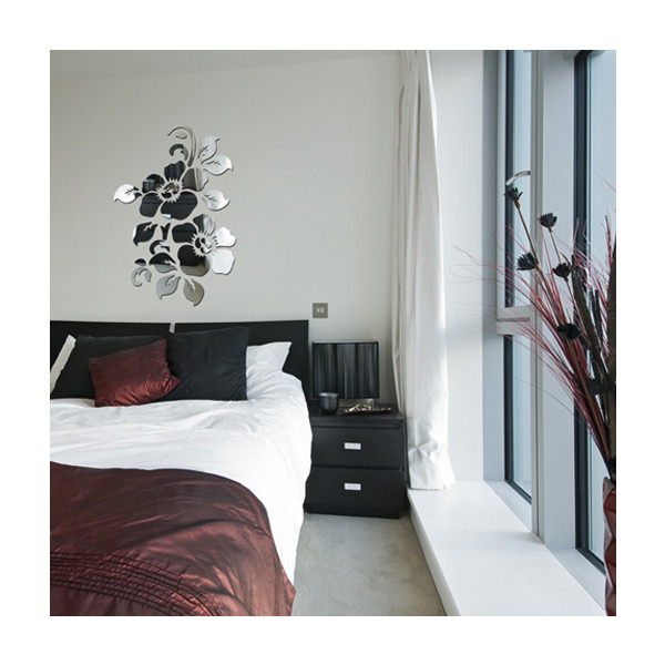 آینه پلکسی گلس مدل 1605 طرح گل و برگ آینه پلکسی گلس مدل 1605 طرح گل و برگ