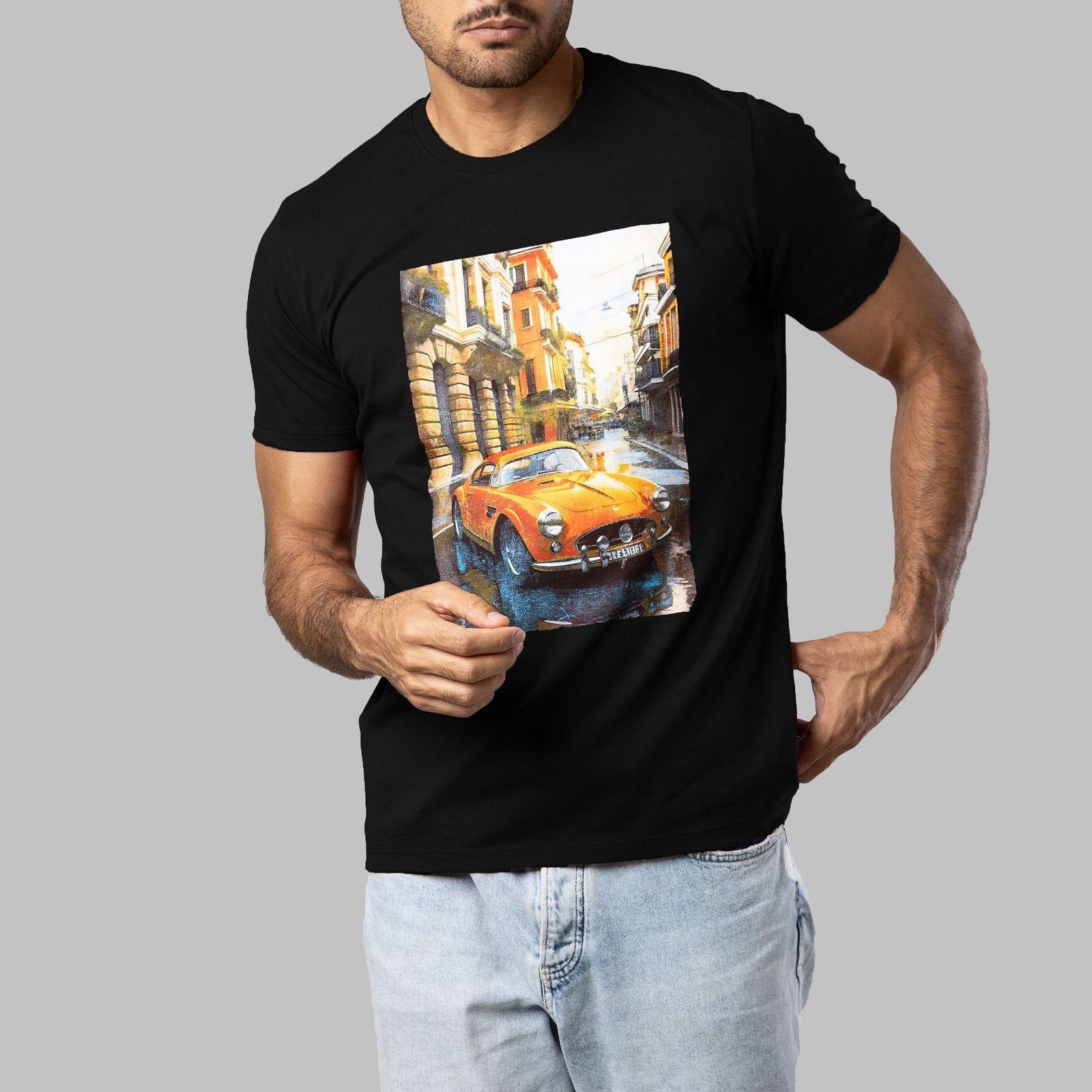 تی شرت آستین کوتاه مردانه باینت مدل 780-1 رنگ مشکی -  - 1