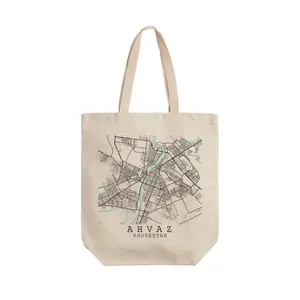 ساک خرید ترمه طراحان ایده مدل نقشه شهر اهواز کد map0507 - L