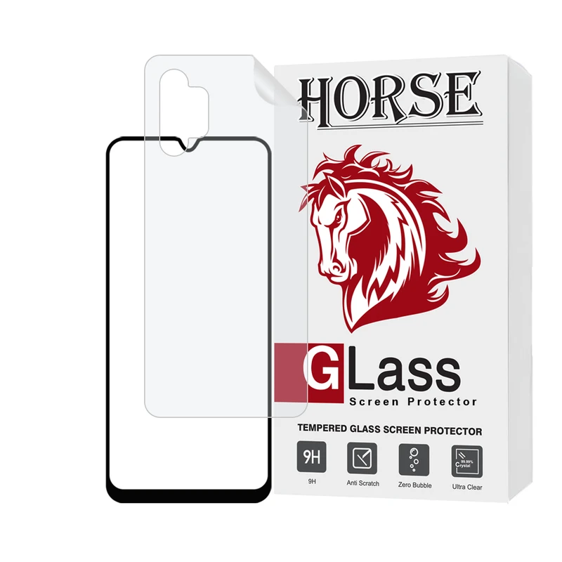 محافظ صفحه نمایش شفاف هورس مدل CERAMICNANOHO مناسب برای گوشی موبایل سامسونگ Galaxy A32 4G به همراه محافظ پشت گوشی