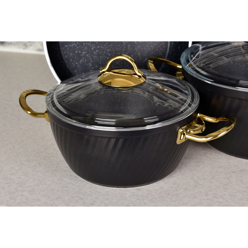 سرویس پخت و پز10 پارچه ام جی اس مدل فورج BLACK