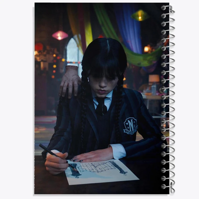 دفتر نت موسیقی 50 برگ خندالو مدل سریال ونزدی Wednesday کد 25273