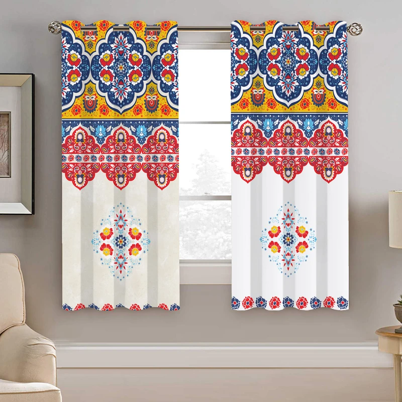 پرده نیروانا طرح سنتی مدل مخمل کد 4481 سایز 140×200 سانتی متر