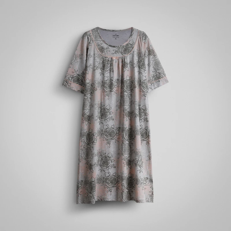 پیراهن آستین کوتاه راحتی زنانه ناربن مدل WD3956