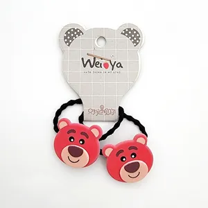 کش مو دخترانه مدل خرس کد KSH695 بسته 2 عددی