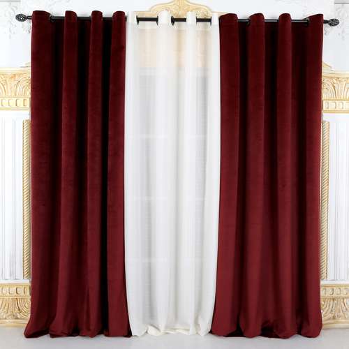 پرده مدل مخمل کالیفرنیا M06 سایز 280x140 سانتی متر