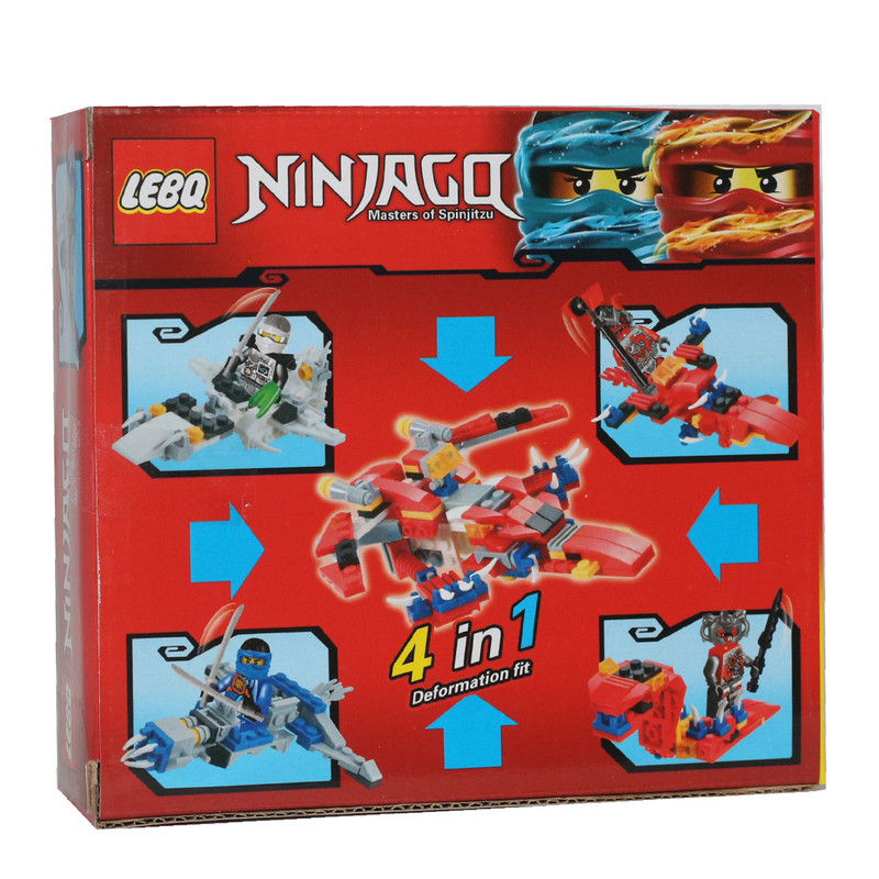 ساختنی لبکیو مدل نینجاگو سفینه سوار کد 1820 مجموعه 4 عددی