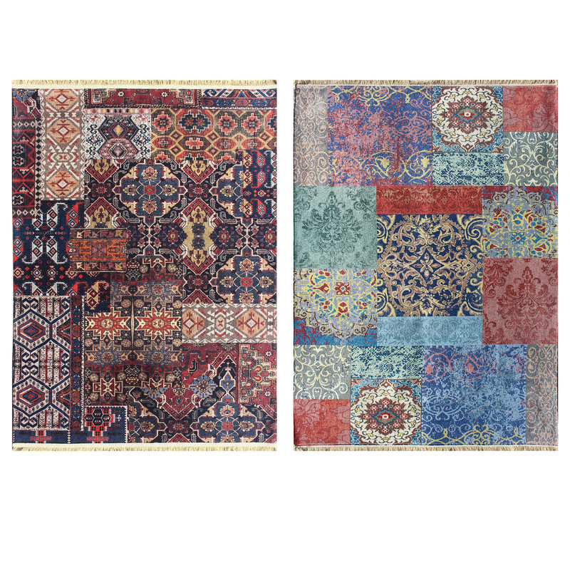 فرش ماشینی دو رو نیروانا مدل Colorful