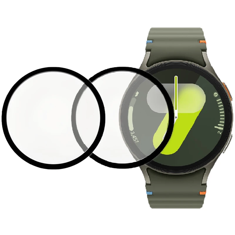 محافظ صفحه نمایش والکری مدل PMMA مناسب برای ساعت هوشمند سامسونگ Galaxy Watch 7 44mm بسته دو عددی